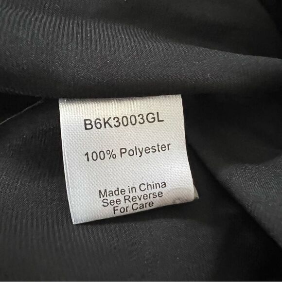 Parker Black Gold Metallic Halter Maxi Gown Asymmetrical Formal Dress 6 - Picture 13 of 16